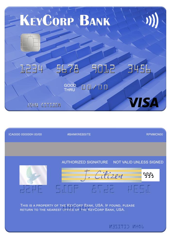 USA KeyCorp Bank visa card